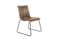 Mobile Preview: Moderner Stuhl aus Metall und Kunstleder